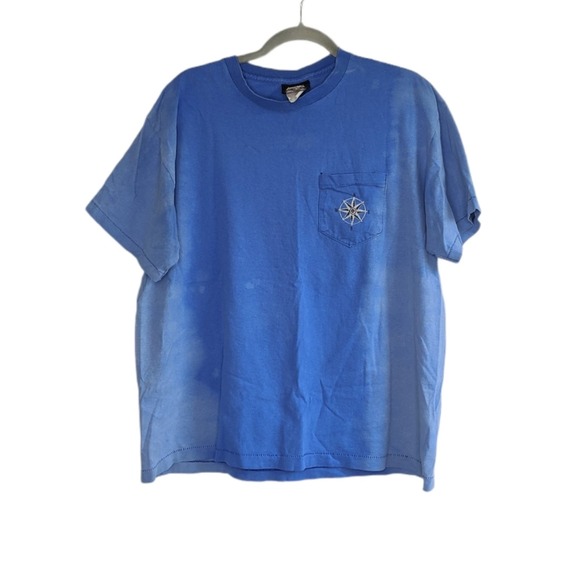 VTG Marlboro Compass Distressed Faded Bleach Shirt - Picture 2 of 7